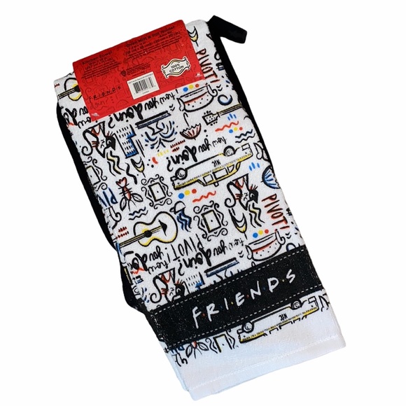 LAST 1 - NEW FRIENDS 3pc kitchen set/towel/potholder - Picture 7 of 7